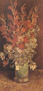 Vincent Van Gogh Vase with Gladioli and Carnations (nn04) USA oil painting reproduction